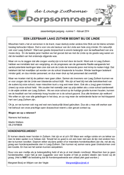 Dorpsomroeper voorjaar 201
