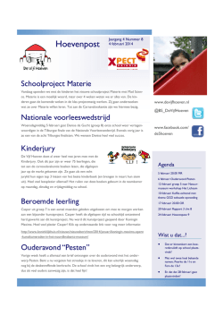hoevenpost13-14 nummer 8 - Basisschool de Vijf Hoeven