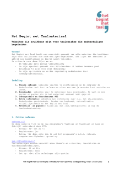 Het Begint met Taalmateriaal