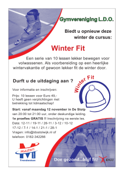 Winter Fit - LDO Stolwijk