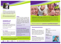 Fifty Fit folder - Sport en Welzijn