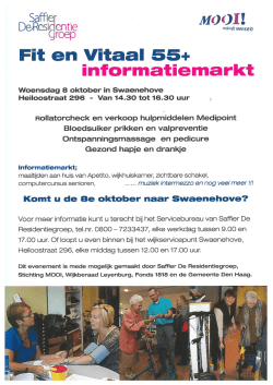 Fit en Vitaal 55+ informatiemarkt