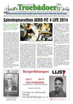 Spinningmarathon AERO-FIT 4 LIFE 2014