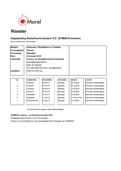 FFT rooster dagopl Utrecht. Start jan 2015.xlsx