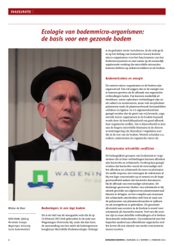 Ecologie van bodemmicro-organismen: de basis voor een gezonde