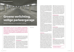 Groene verlichting, veilige parkeergarage