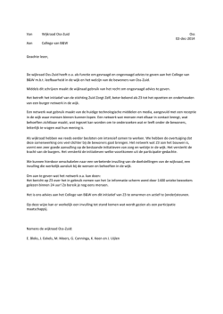 brief - Wijkraad Oss-Zuid