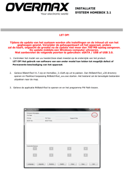 INSTALLATIE SYSTEEM HOMEBOX 3.1
