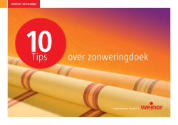10 tips over zonweringdoek - Zon-Ex