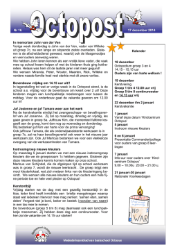 Octopost - Basisschool Octopus Boekel