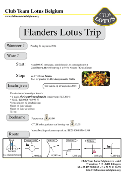 Flanders Lotus Trip - club team lotus belgium (ctlb)