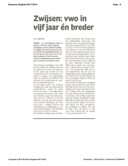 Klik hier voor het artikel in het Brabants Dagblad
