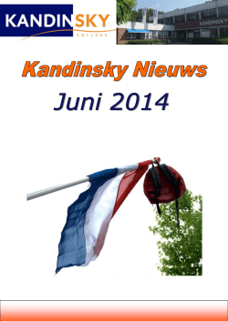 Kandinsky Nieuws Juni 2014