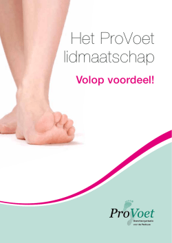 Het ProVoet lidmaatschap