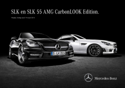 SLK en SLK 55 AMG CarbonLOOK Edition. - Mercedes-Benz