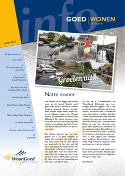 Goed Wonen Magazine Herfst 2014 - WoonGoed 2