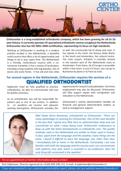 QUALIFIED ORTHODONTIST