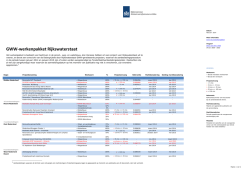 GWW-werkenpakket Rijkswaterstaat