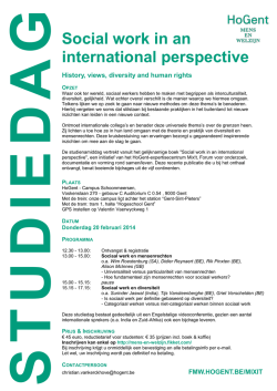 Social work in an international perspective