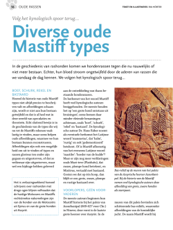 Diverse oude Mastiff types