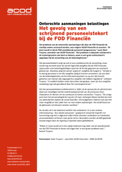 Het probleem van de onterechte aanmaningen die door de FOD