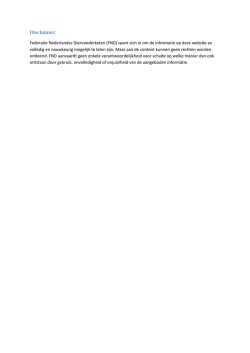 Disclaimer: Federatie Nederlandse Diervoederketen (FND) spant