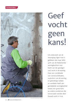 Vochtbestrijding - VvE