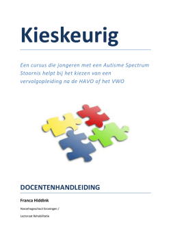 Docentenhandleiding Kieskeurig