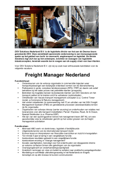 Freight Manager Nederland