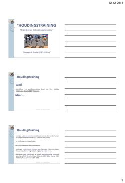 houdingstraining