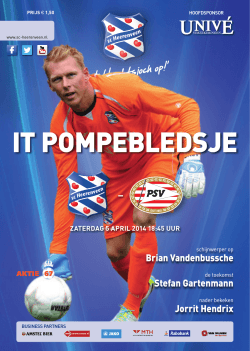 Pompeblêdsje | zaterdag 5 april 2014 | PSV