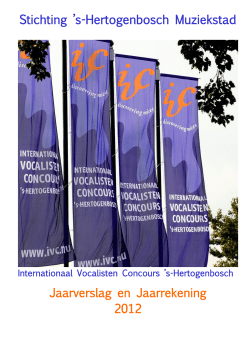 Jaarverslag en verkorte jaarrekening 2012