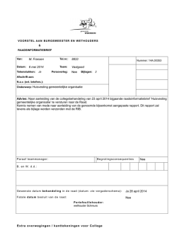 Huisvesting gemeentelijke organisatie