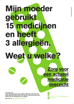 Een project van: ActiZ, FNT, GGZ Nederland, IGZ, KNMG, KNMP