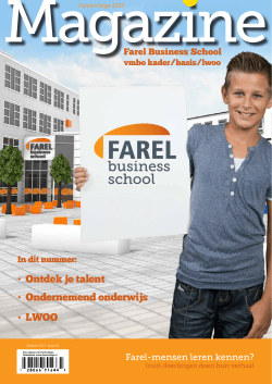 Farel Business School Magazine 2013