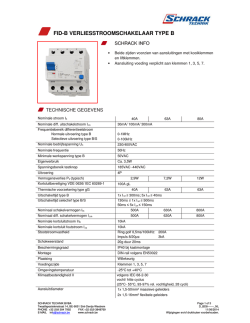FID-B VERLIESSTROOMSCHAKELAAR TYPE B