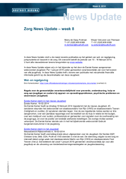 Zorg News Update – week 8