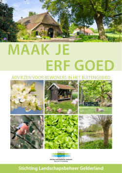 Maak je erf goed_brochure - Stichting Landschapsbeheer Gelderland