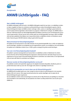 ANWB Lichtbrigade - FAQ