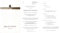August Van Uytvanck - Wase Begrafenissen