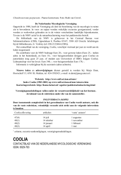 download dit nummer - Nederlandse Mycologische Vereniging