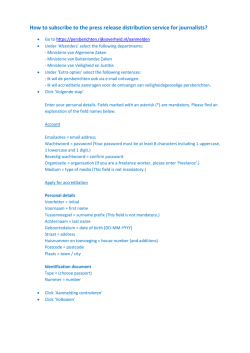 How to subscribe to the press release distribution service for