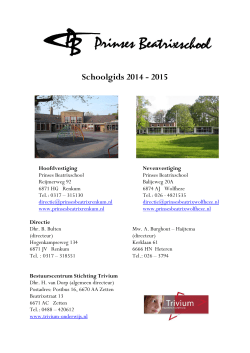 Schoolgids 2014 - 2015 - Prinses Beatrixschool