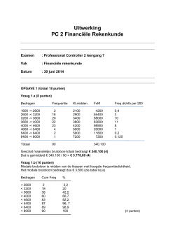 Uitwerkingen examen PC 2 vak FRK leergang 7 2014-1