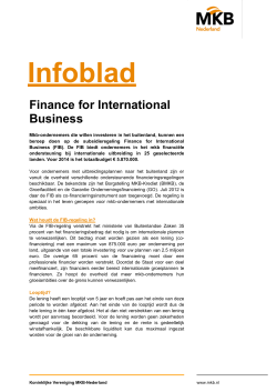 Finance for International Business