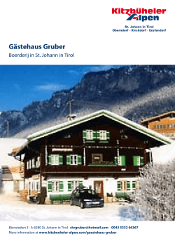 Gästehaus Gruber in St. Johann in Tirol
