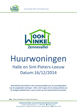 Halle en Sint-Pieters-Leeuw Datum:16/12/2014