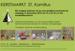 KERSTMARKT ST. Kamillus - UPC Sint