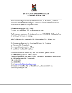 Eilandsecretaris St. Eustatius