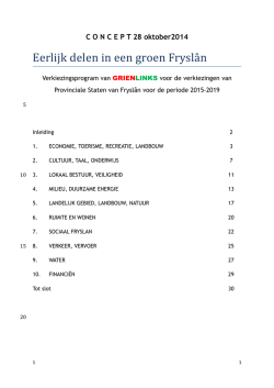 Eerlijk delen in een groen Frysl&acirc;n